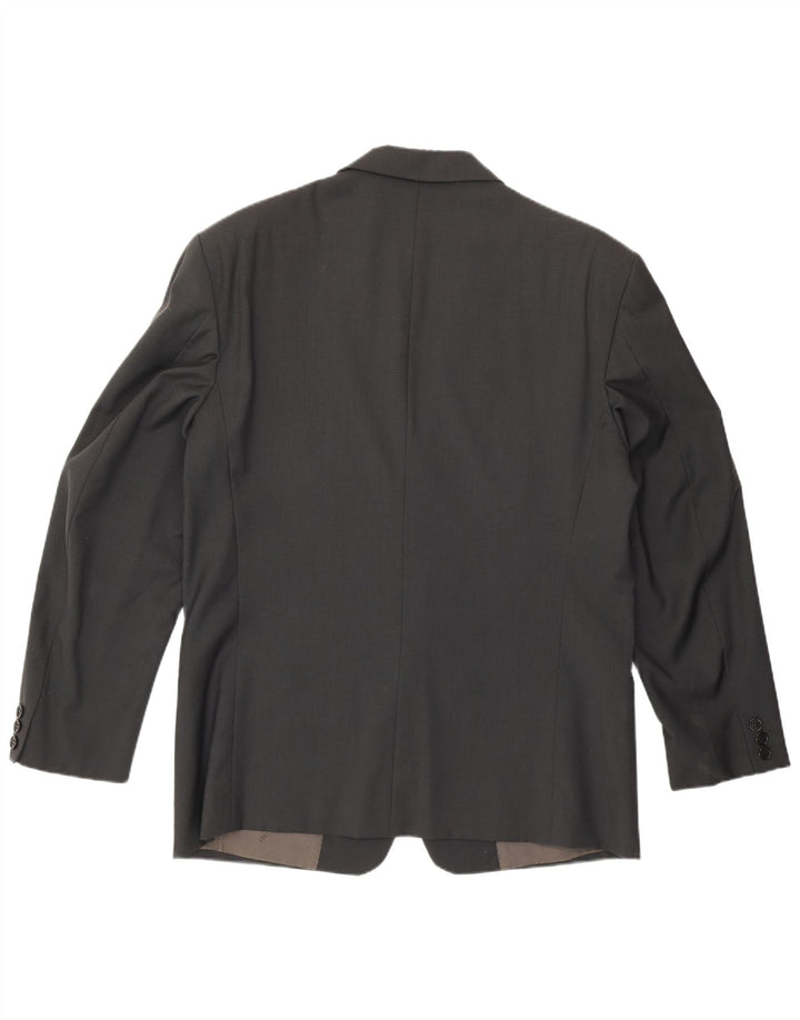 Jachetă pentru bărbați Trussardi cu 2 nasturi IT 52 XL Lână virgină gri