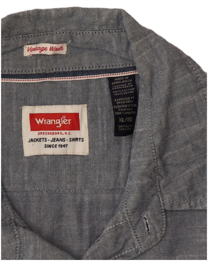 Cămașă pentru bărbați Wrangler XL Bumbac Albastru