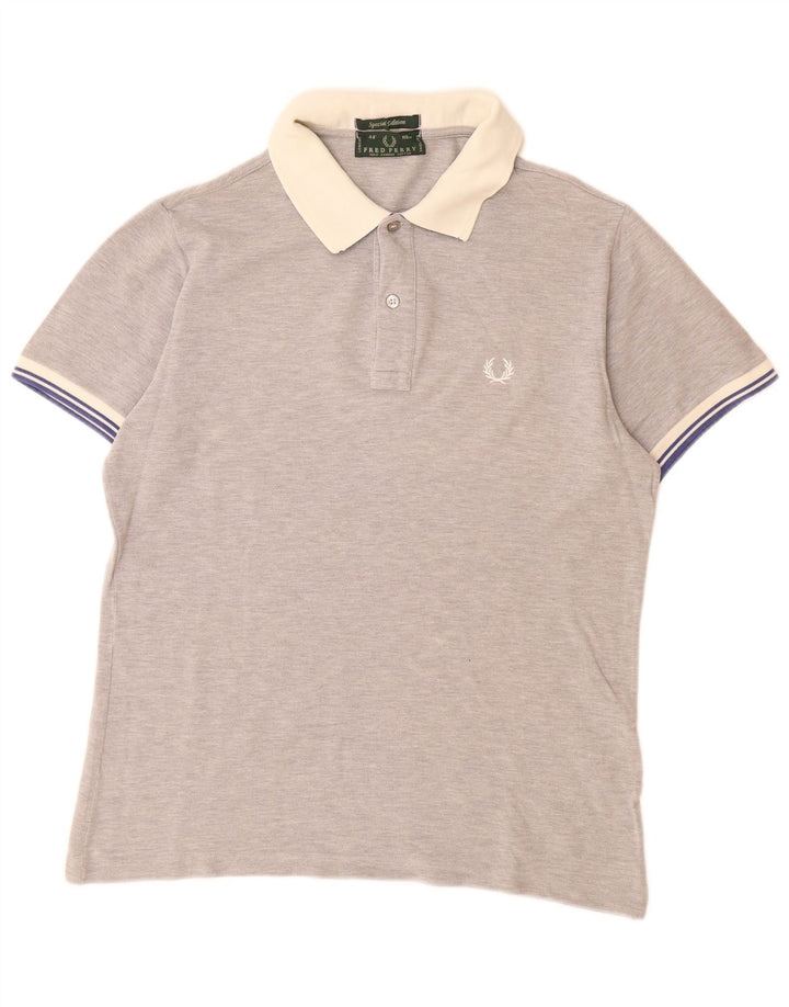 FRED PERRY Tricou polo pentru bărbați, bumbac, gri mediu