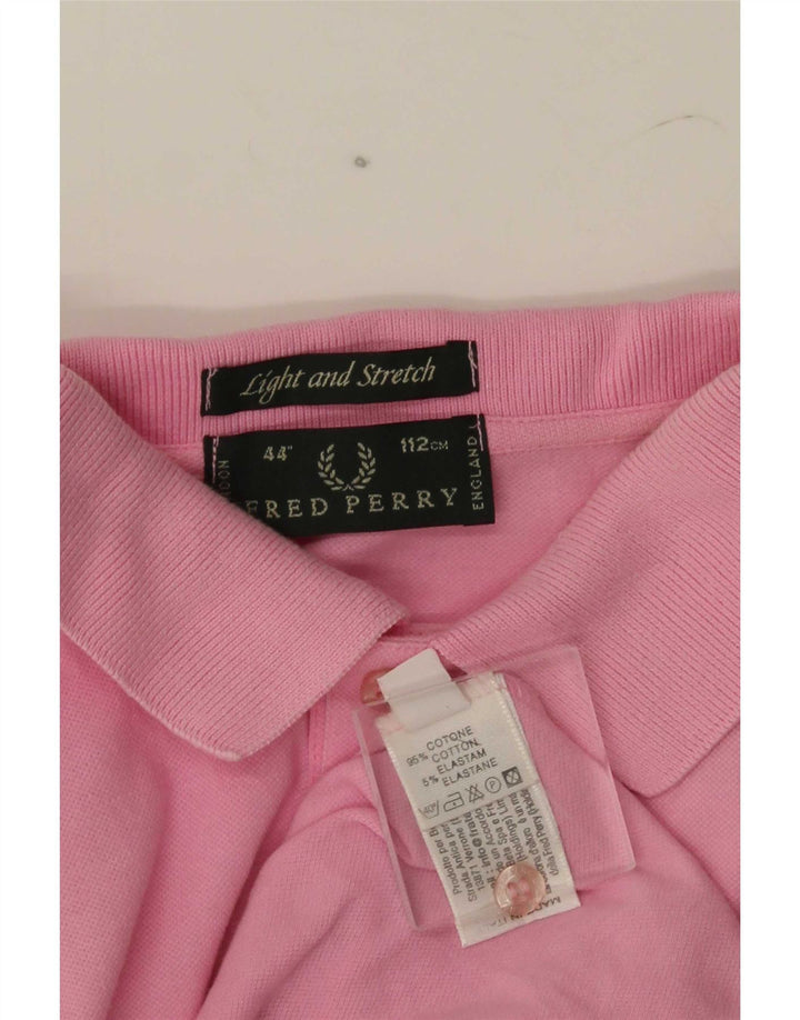 Cămașă polo Fred Perry pentru bărbați, bumbac roz mediu