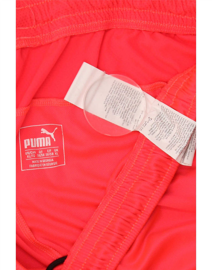 Pantaloni scurți sport pentru bărbați Puma XL poliester cu pete roșii