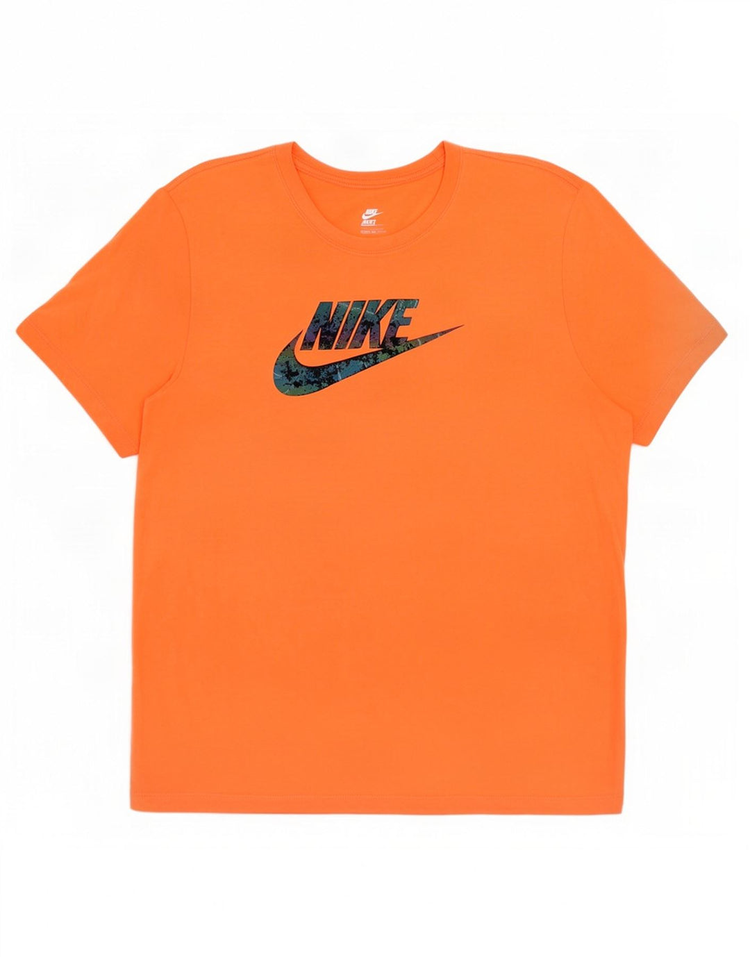 Tricou grafic Nike pentru bărbați Top din bumbac portocaliu mediu