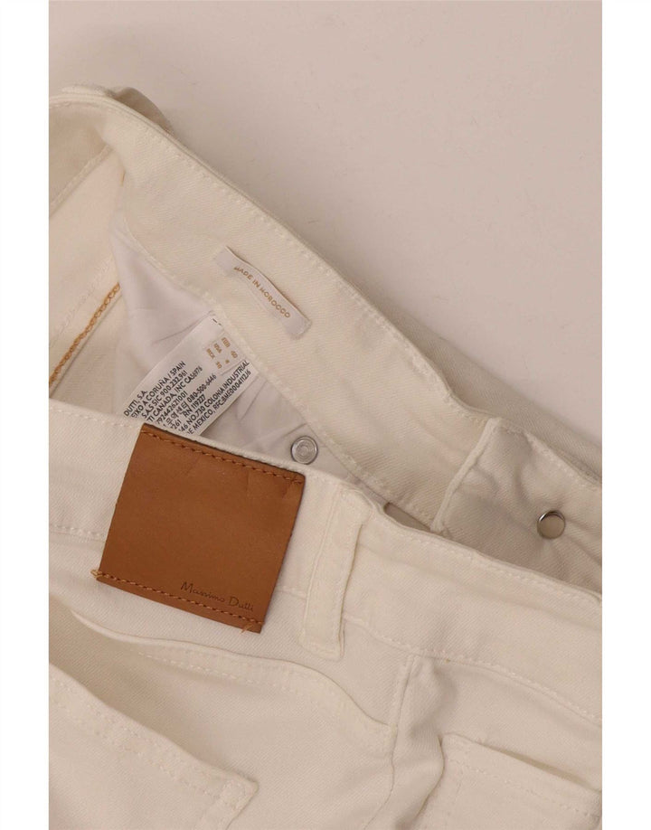 Massimo Dutti Blugi Bootcut Femei EU 40 Medium W30 L34 Bumbac Alb