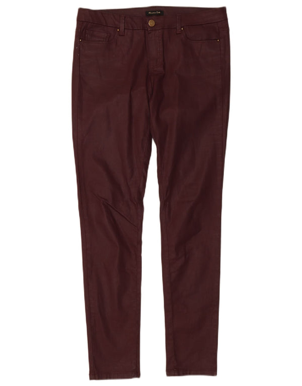 Massimo Dutti Pantaloni casual ceruți pentru femei EU 40 Medium W32 L30 Burgundy