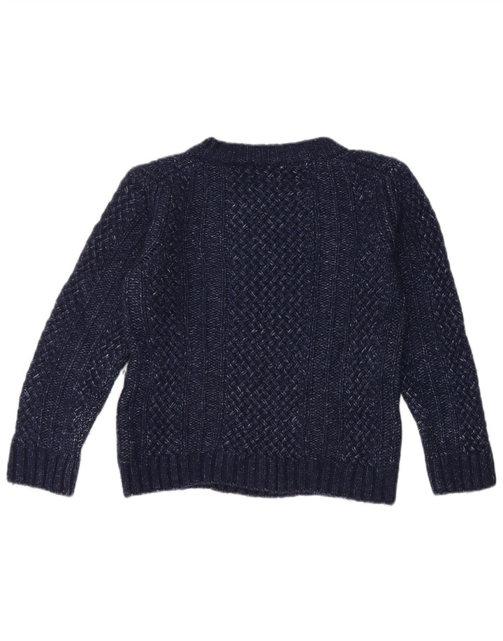 Pulover pentru femei Massimo Dutti, cu gât de barcă, UK 12 Medium Bleumarin