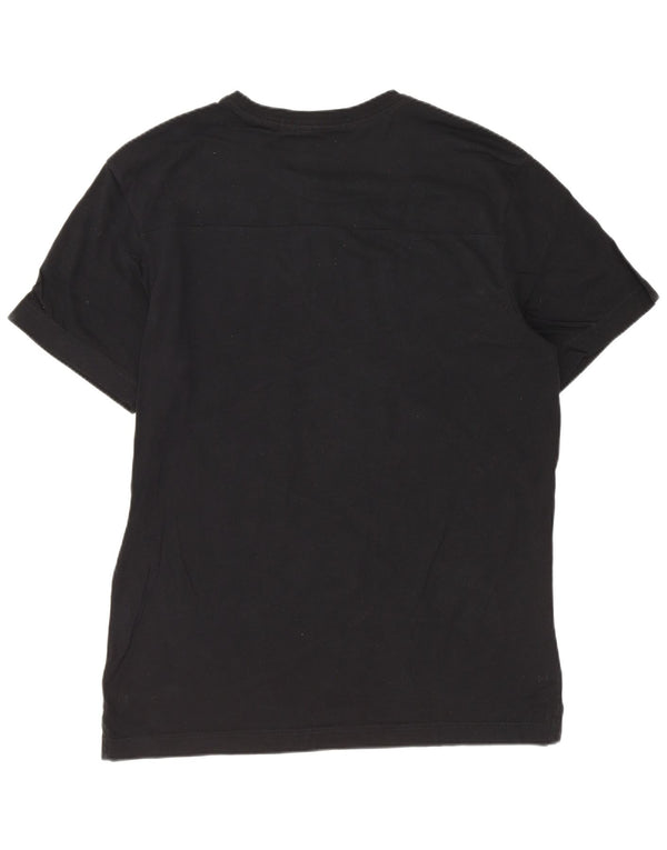 Calvin Klein Jeans Mens Graphic T-Shirt Top Small Black Cotton
