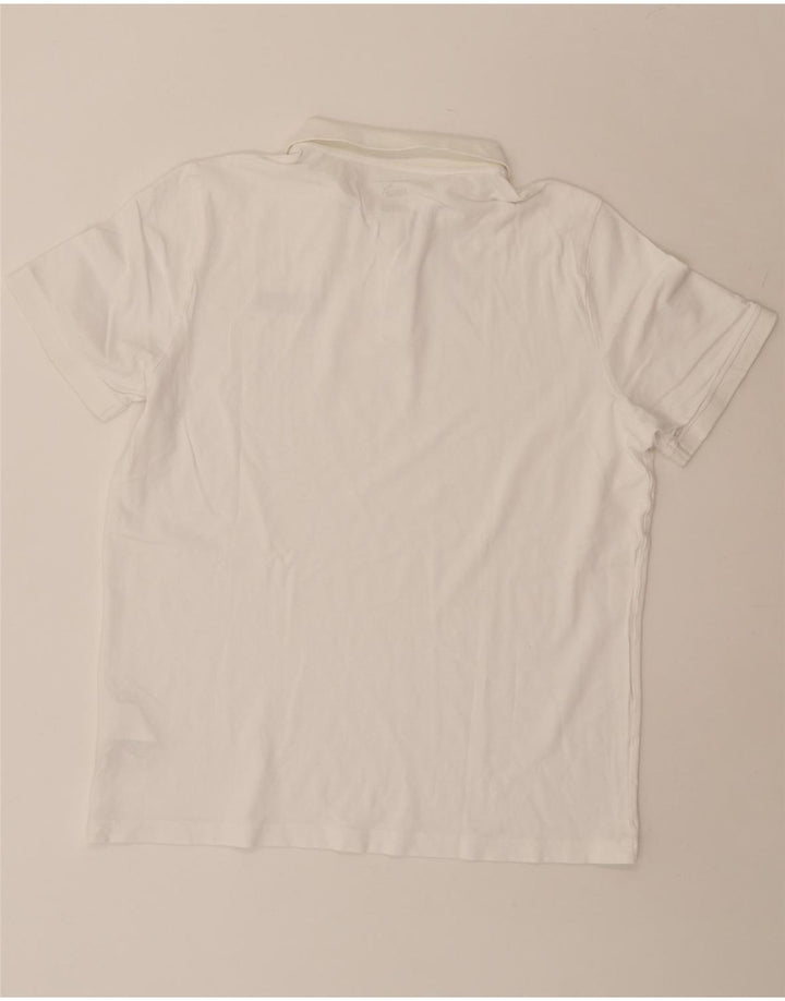 Tricou polo PUMA pentru bărbați, mare, alb, din bumbac