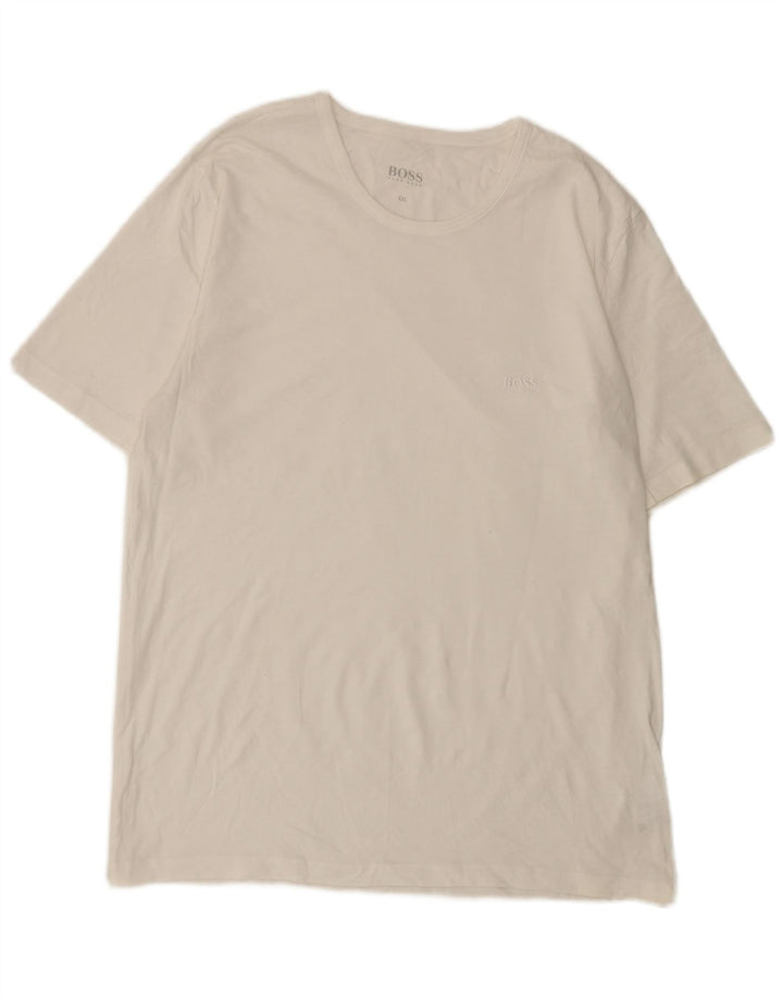 Tricou pentru bărbați Hugo Boss Top 2XL Bumbac alb