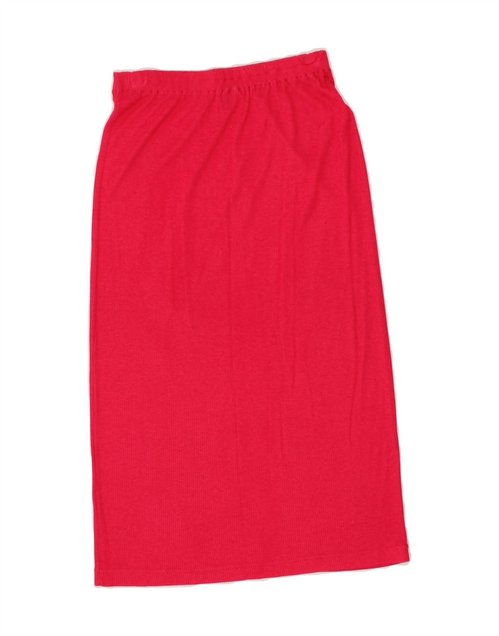 VINTAGE Womens Midi Skirt W26 Small Pink Vintage Vintage and Second-Hand Vintage from Messina Hembry 