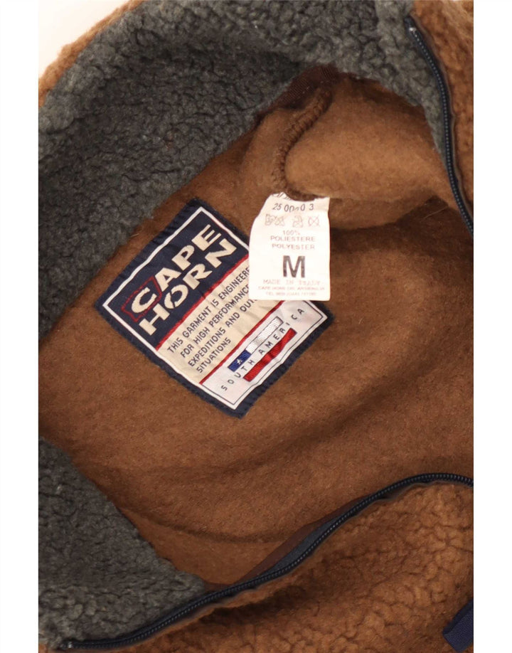 Pulover pentru bărbați Cape Horn, cu fermoar și gât, fleece, mediu, bleumarin, color block