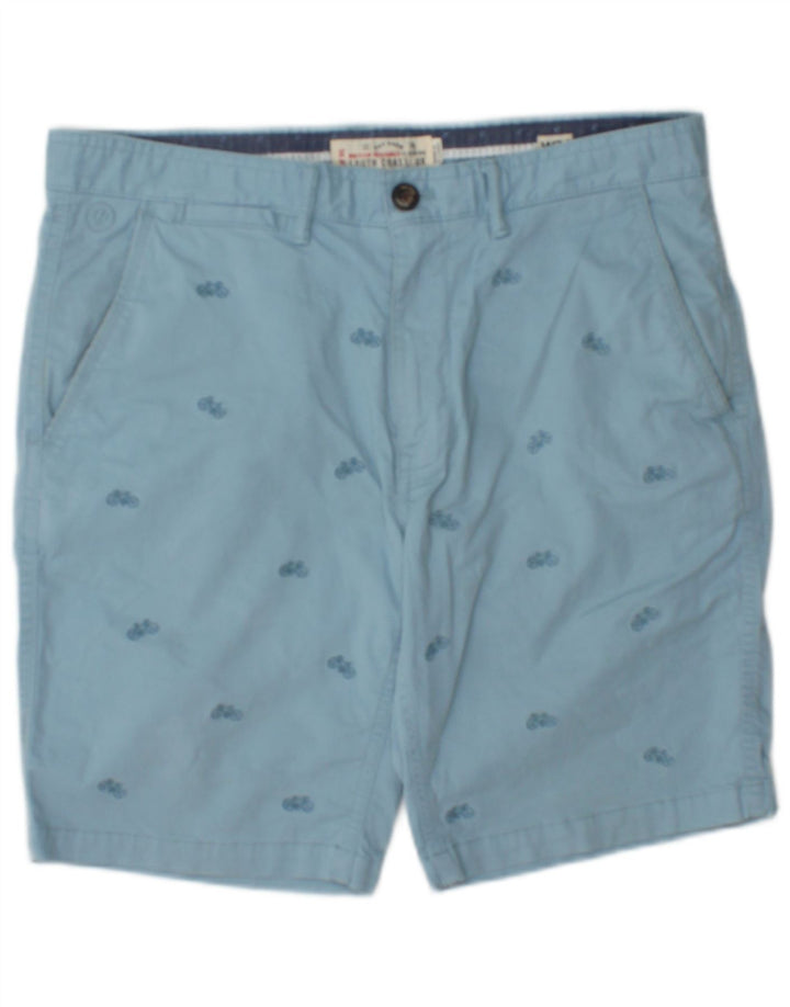 Pantaloni scurți chino cu model abstract pentru bărbați Fat Face W34 Bumbac albastru mare