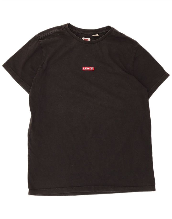 Tricou pentru bărbați Levi's Top mare din bumbac negru