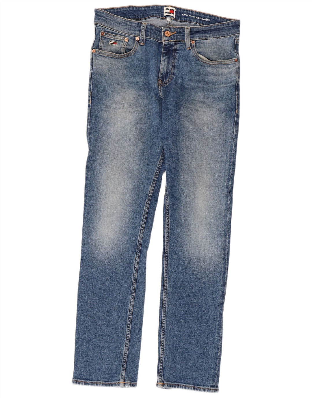 TOMMY HILFIGER Blugi drepti obișnuiți pentru bărbați Ryan W28 L30 albastru