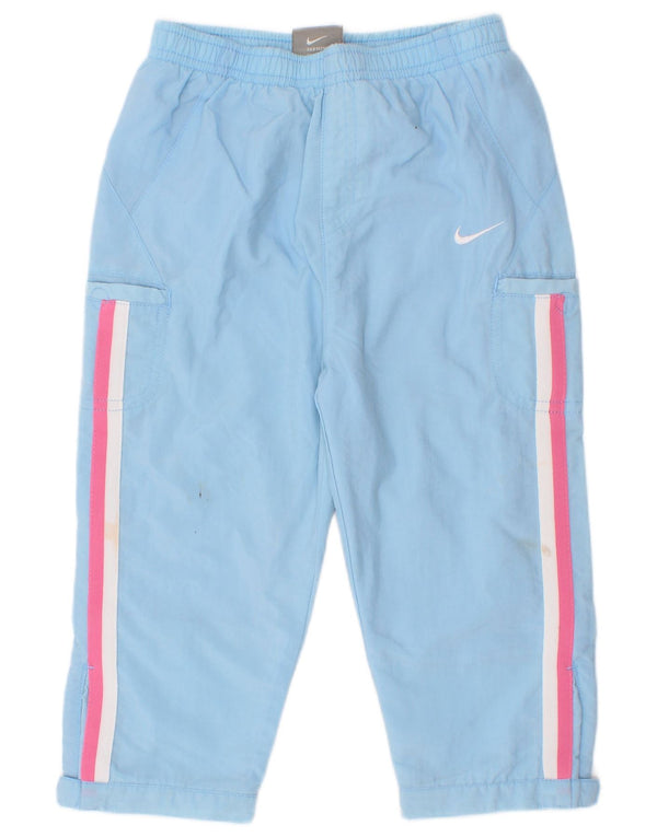 Pantaloni Nike pentru fete Graphic Cargo Windbreaker 2-3 ani cu dungi albastre