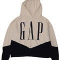 Gap Pulover supradimensionat cu glugă cu grafic pentru femei UK 14 Medium White Colorblock