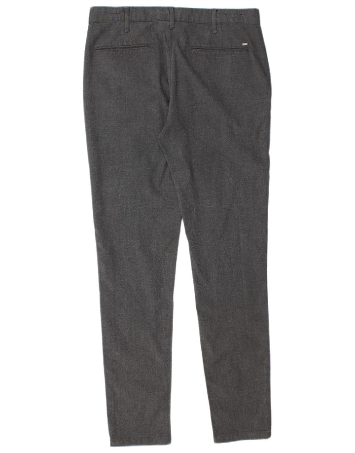 Pantaloni chino slim pentru bărbați Zara EU 40 Mediu L31 L30 Poliester gri