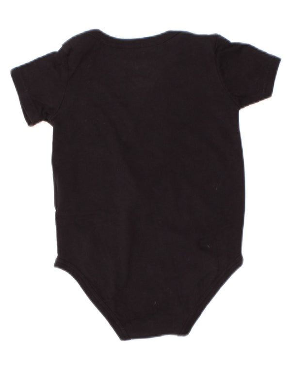 Body grafic Jordan pentru bebelusi baieti 6-9 luni bumbac negru
