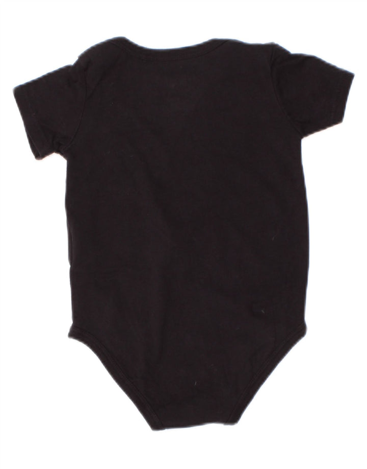 Body grafic Jordan pentru bebelusi baieti 6-9 luni bumbac negru