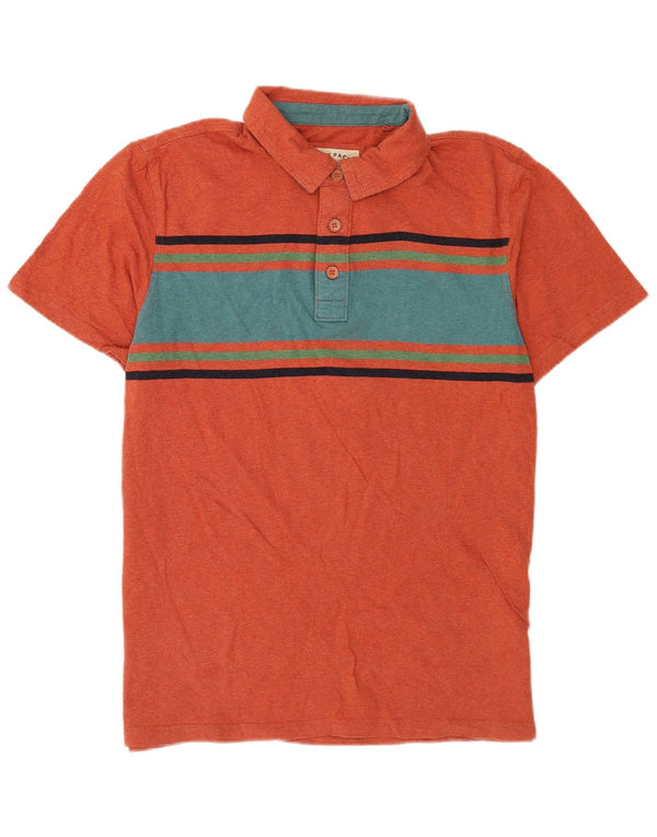 Tricou polo pentru bărbați Fat Face, mare portocaliu, bumbac color bloc