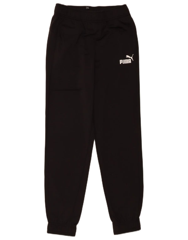 Puma Băieți Pantaloni Trening Pantaloni Joggeri 13-14 Ani Poliester Negru