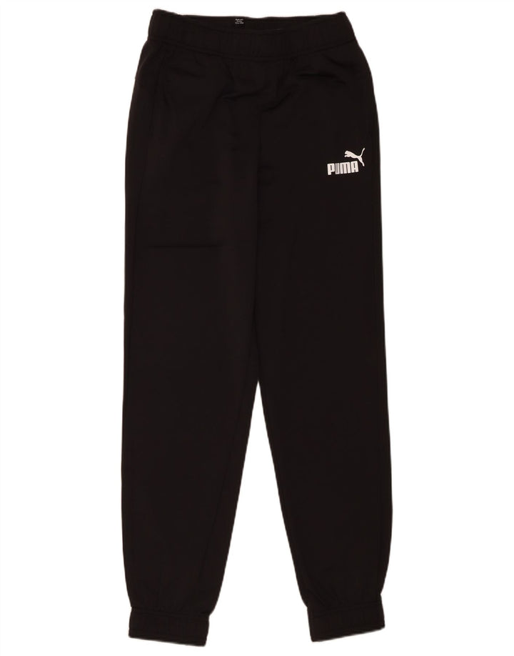 Puma Băieți Pantaloni Trening Pantaloni Joggeri 13-14 Ani Poliester Negru