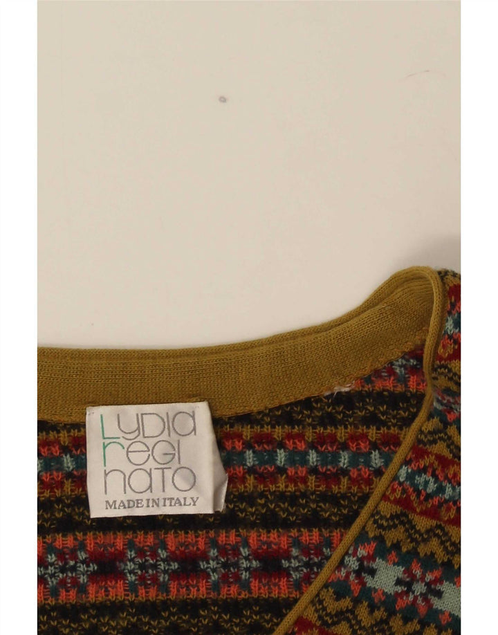 Cardigan Vintage fără mâneci pentru bărbați, mijlociu, multicolor, Fair Isle
