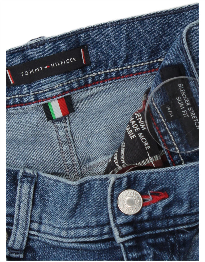 Blugi pentru bărbați Tommy Hilfiger Bleecker Slim W34 L30 Bumbac albastru