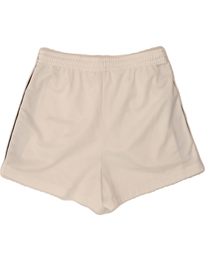 FILA Womens Graphic Sport Shorts EU 38 Medium  White Polyester Vintage Fila and Second-Hand Fila from Messina Hembry 