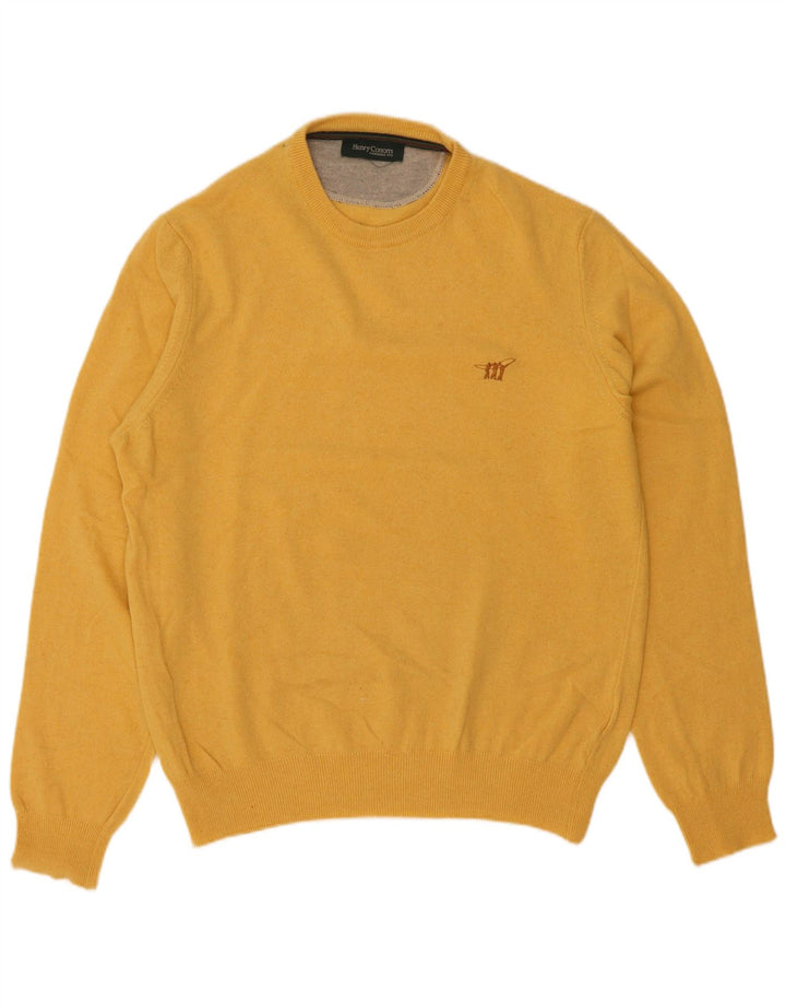 Pulover pentru bărbați Henry Cottons cu gât crew, XL, galben