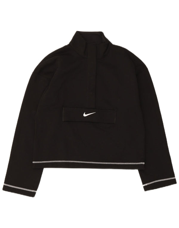 Pulover supradimensionat pentru femei Nike Swoosh UK 6 XS Poliester negru