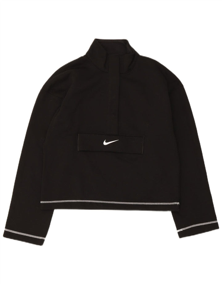 Pulover supradimensionat pentru femei Nike Swoosh UK 6 XS Poliester negru