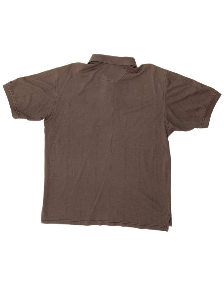 Tricou polo Izod pentru bărbați, bumbac gri mediu
