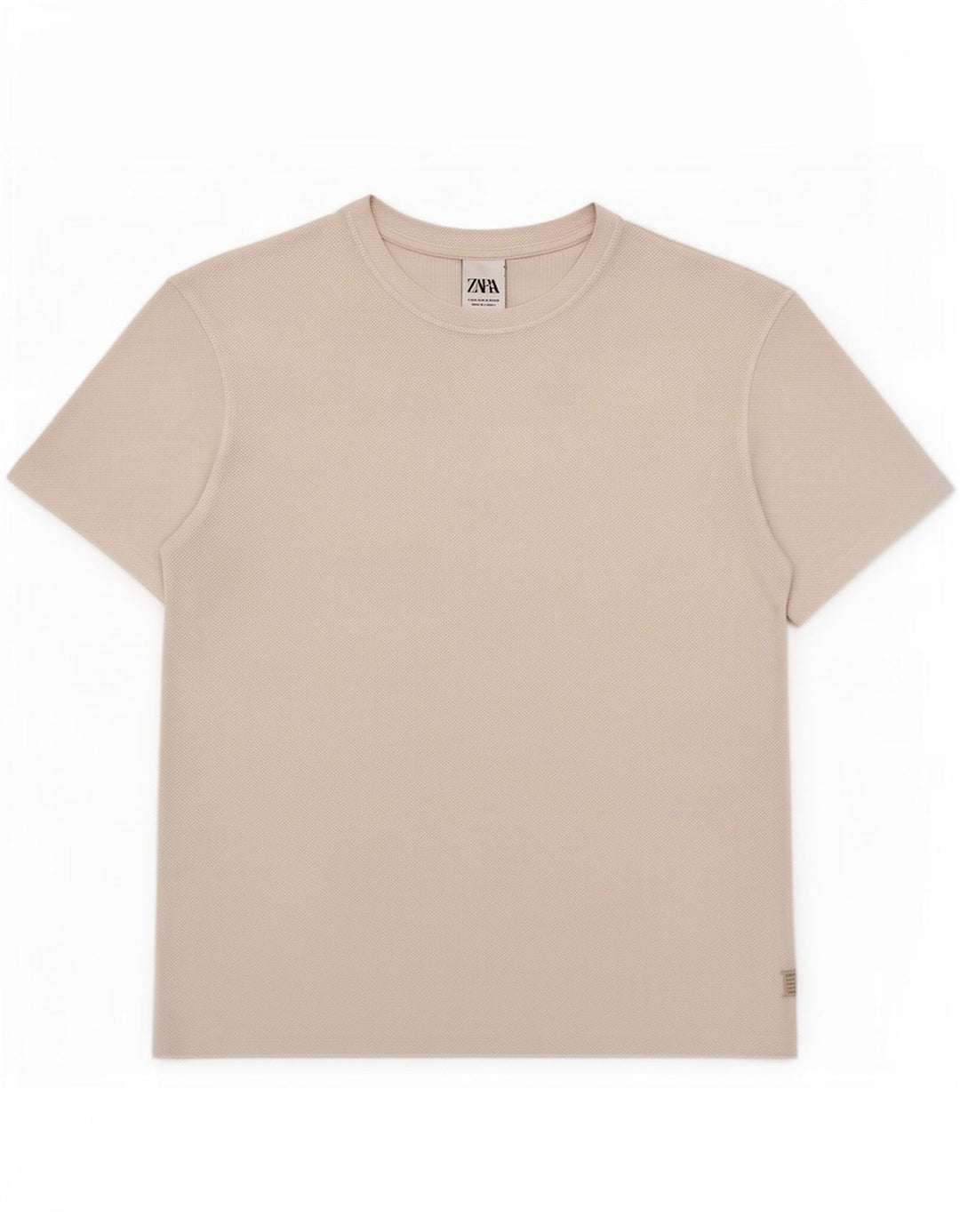 Tricou pentru bărbați Zara Top Mediu Alb Bumbac