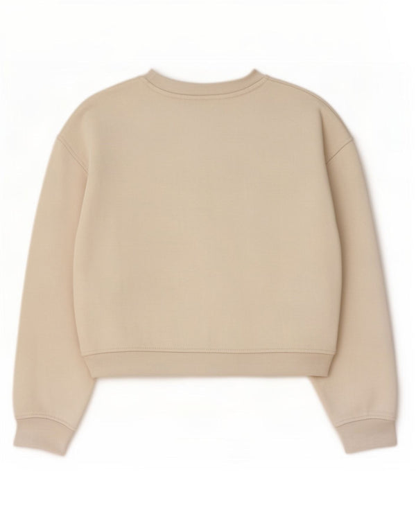 Pulover Crop pentru femei Zara UK 14 Bumbac alb, mediu