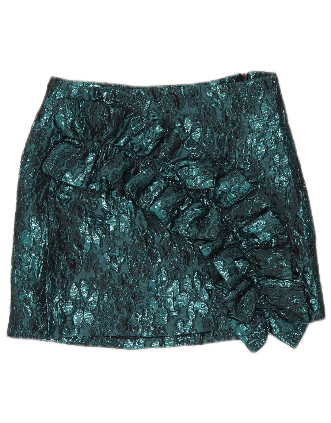 Fustă Mini pentru Damă Zara XS W24 Poliester Floral Albastru
