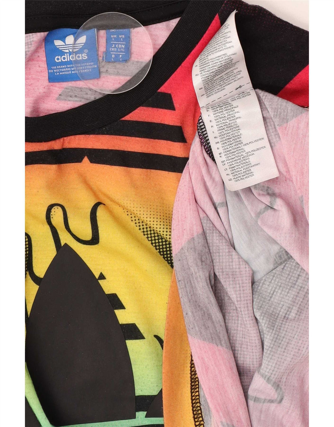 Tricou grafic pentru bărbați Adidas Top mare poliester multicolor