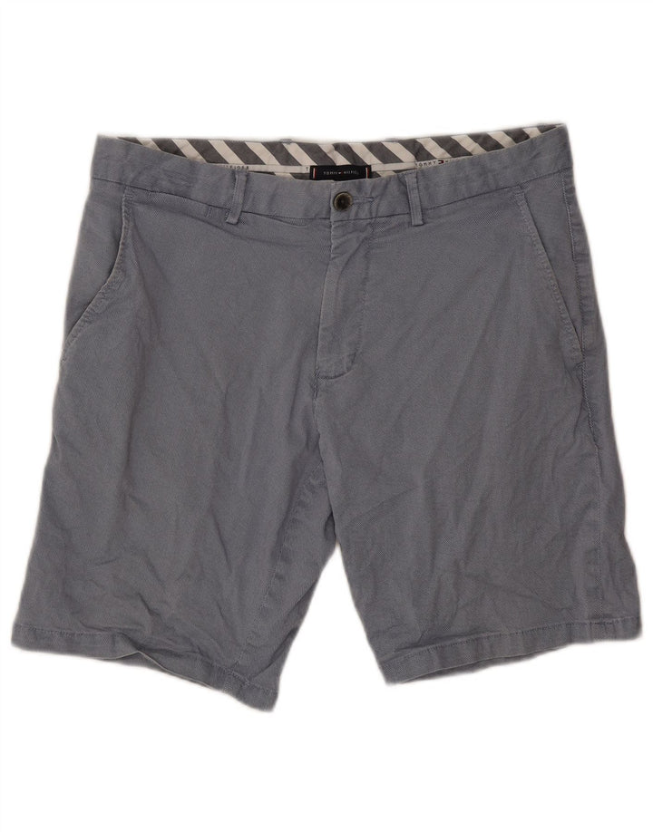 Pantaloni scurți chino Tommy Hilfiger pentru bărbați W33, bumbac albastru mediu