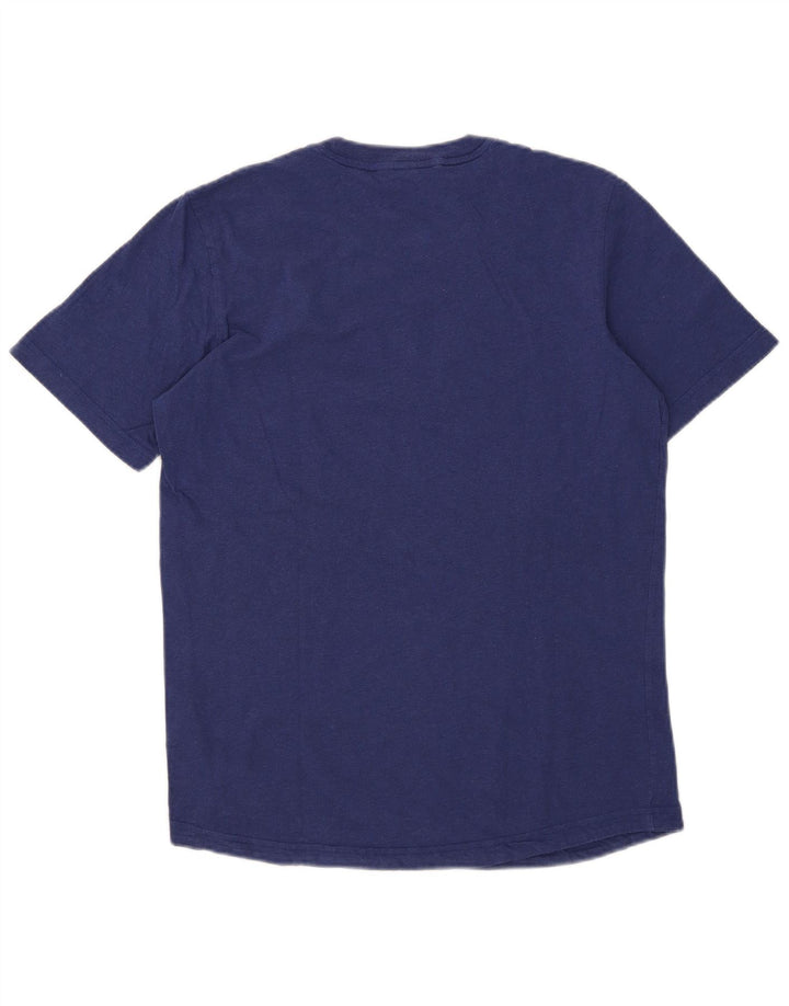 Tricou grafic pentru bărbați Adidas Top, bumbac albastru mediu