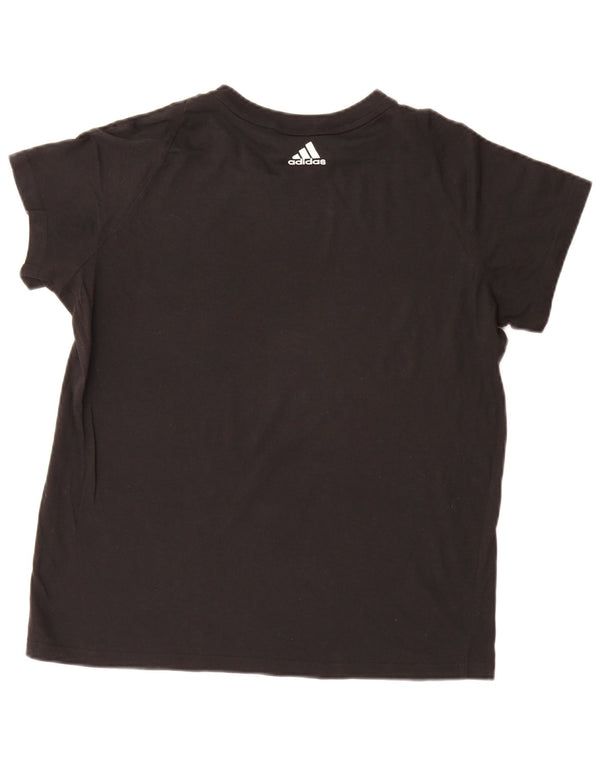 Tricou grafic Adidas pentru femei Top UK 20/22 XL Negru