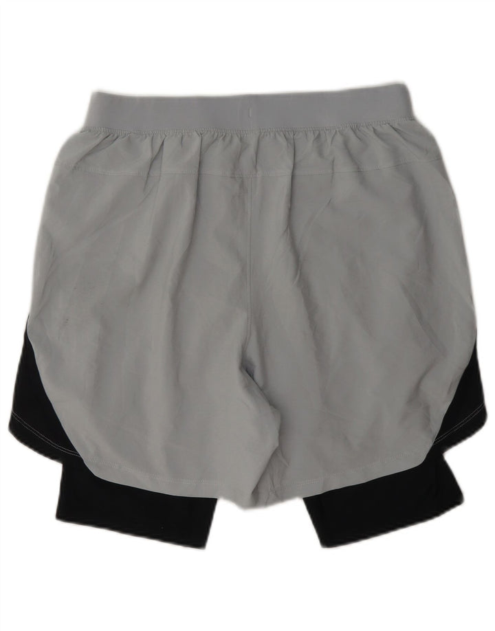 Pantaloni scurți sport Under Armour pentru bărbați, gri mediu, color block