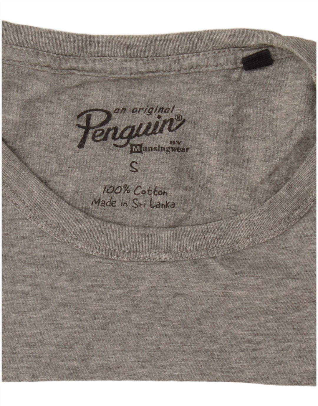 Tricou grafic pentru bărbați PENGUIN Top mic bumbac gri