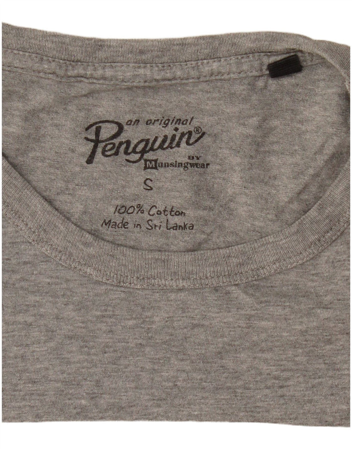 Tricou grafic pentru bărbați PENGUIN Top mic bumbac gri