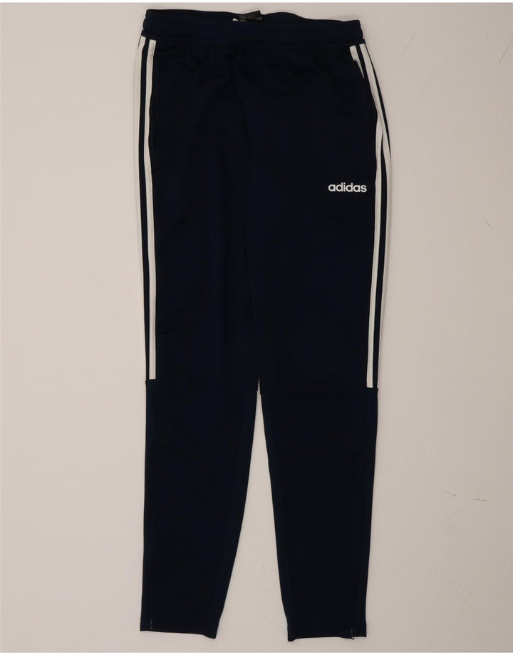 Pantaloni de trening Adidas pentru bărbați, poliester mediu albastru bleumarin