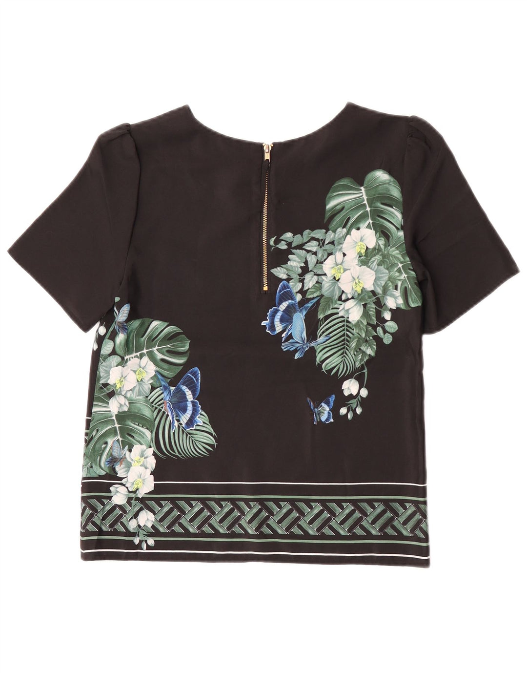 Bluză pentru femei Oasis UK 6 XS Poliester floral negru