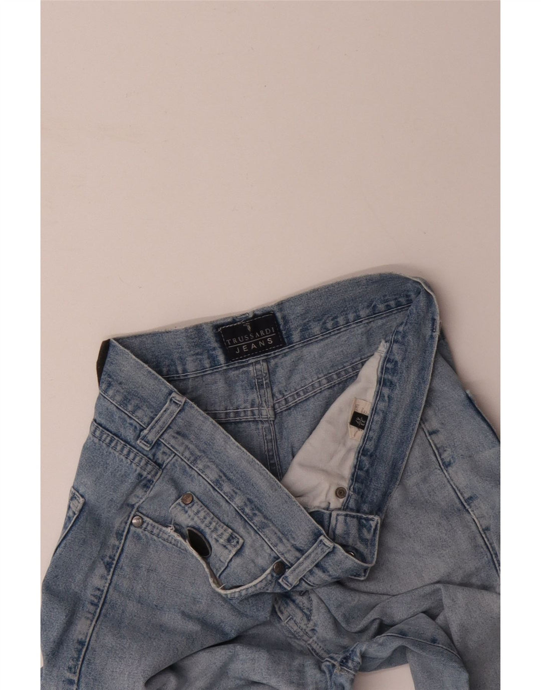 Blugi conici pentru bărbați TRUSSARDI W33 L28 Albastru