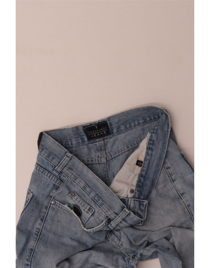 Blugi conici pentru bărbați TRUSSARDI W33 L28 Albastru