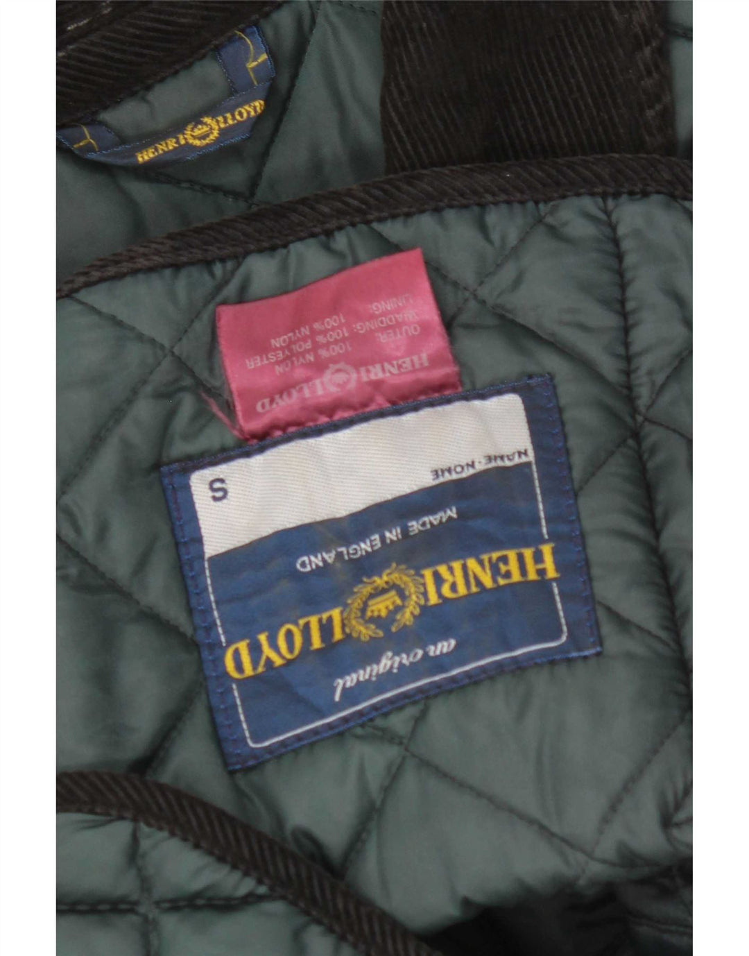 Jachetă matlasată pentru bărbați Henri Lloyd UK 36 Nylon verde mic
