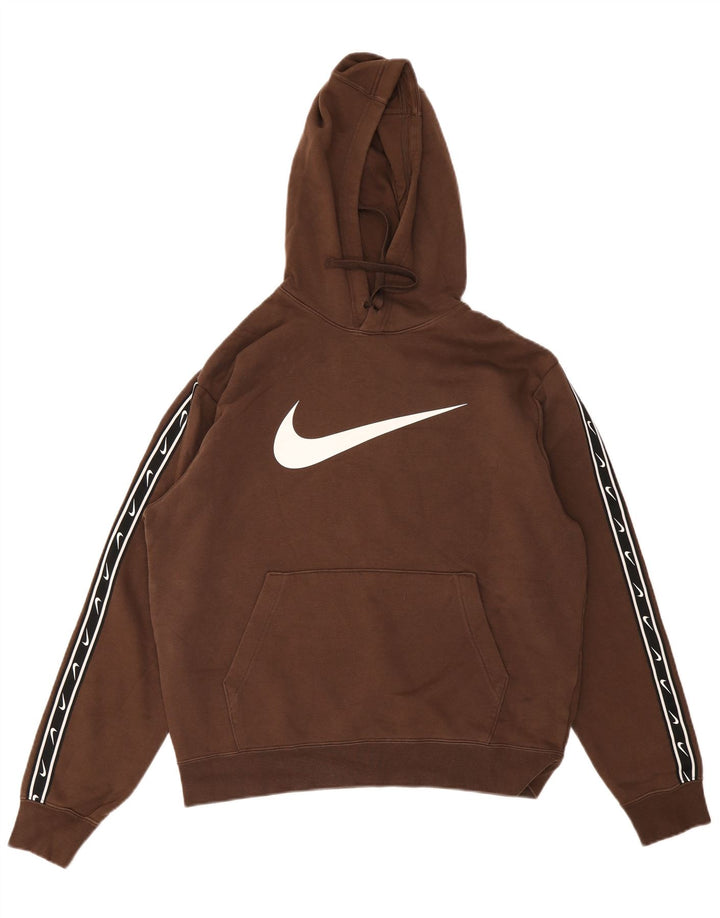 Pulover Nike Grafic pentru bărbați, bumbac maro mediu