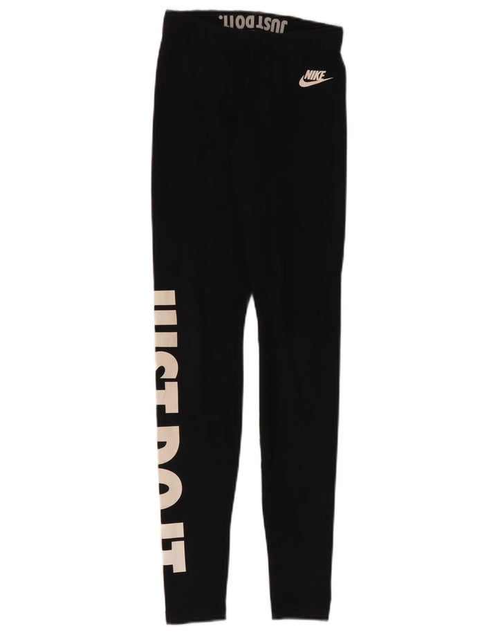 Leggings grafic Nike pentru femei UK 4 XS Negru