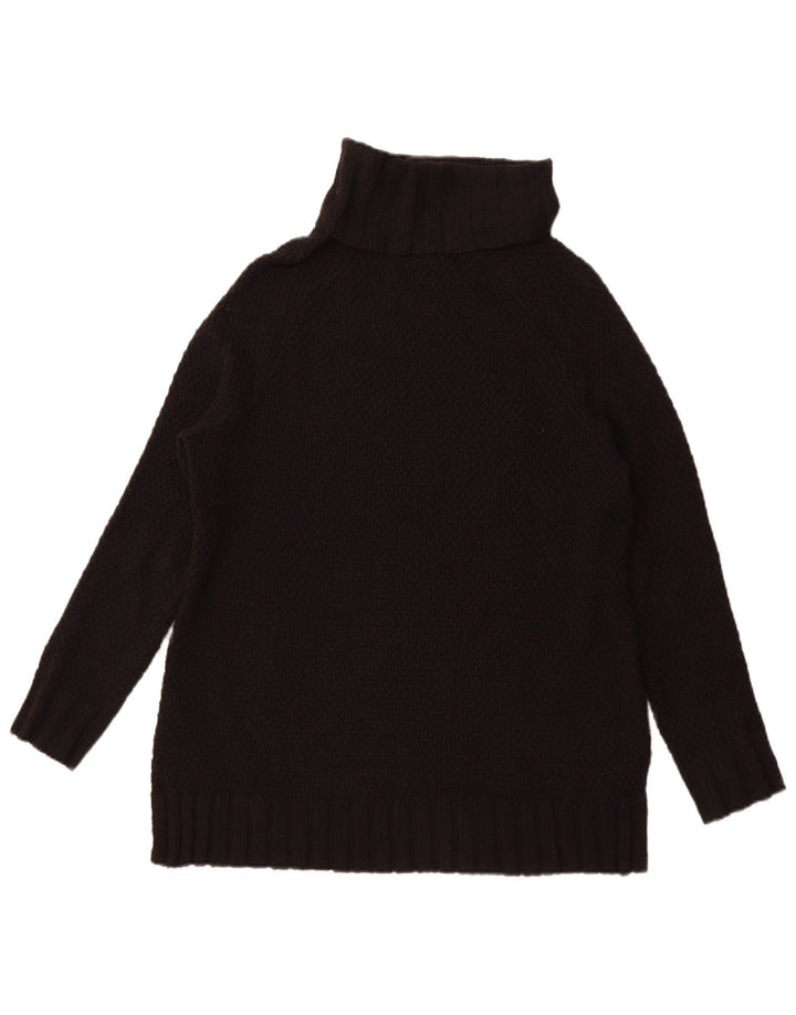 PATAGONIA Pulover oversized cu gât rulat pentru femei UK 10 Small Black